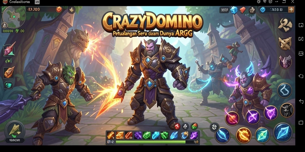 Gameplay seru dan interaktif dari CRAZYDOMINO.