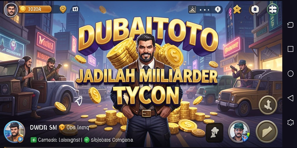 Screenshot gameplay DUBAITOTO yang menampilkan pengelolaan bisnis.
