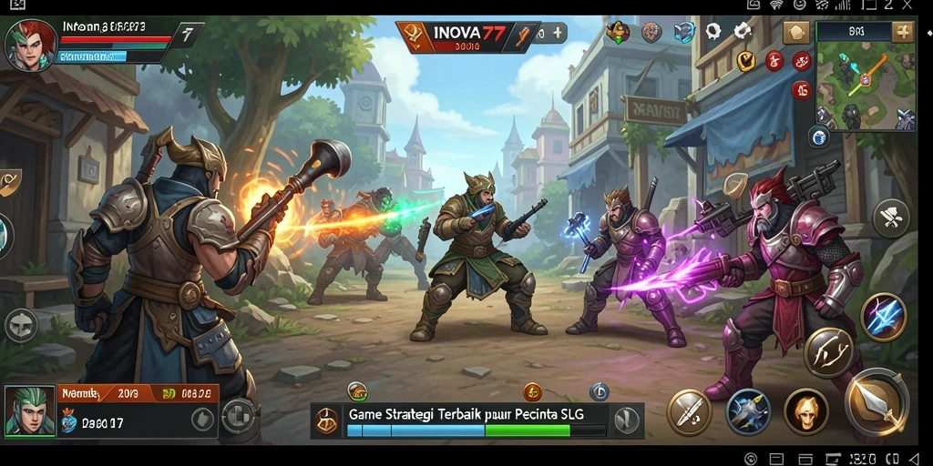 Tampilan menakjubkan dari gameplay strategis INOVA77.
