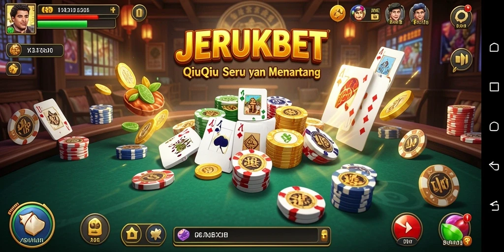 Screenshot gameplay seru JERUKBET di mode QiuQiu.