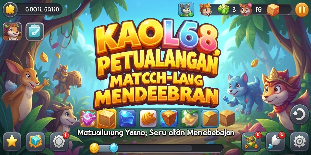 Gameplay seru KAOL68 dengan paduan warna cerah dan tantangan menarik.