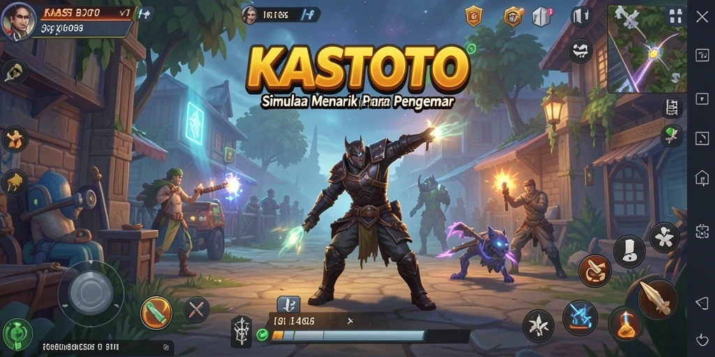 Tampilan gameplay KASTOTO yang menakjubkan dan interaktif.