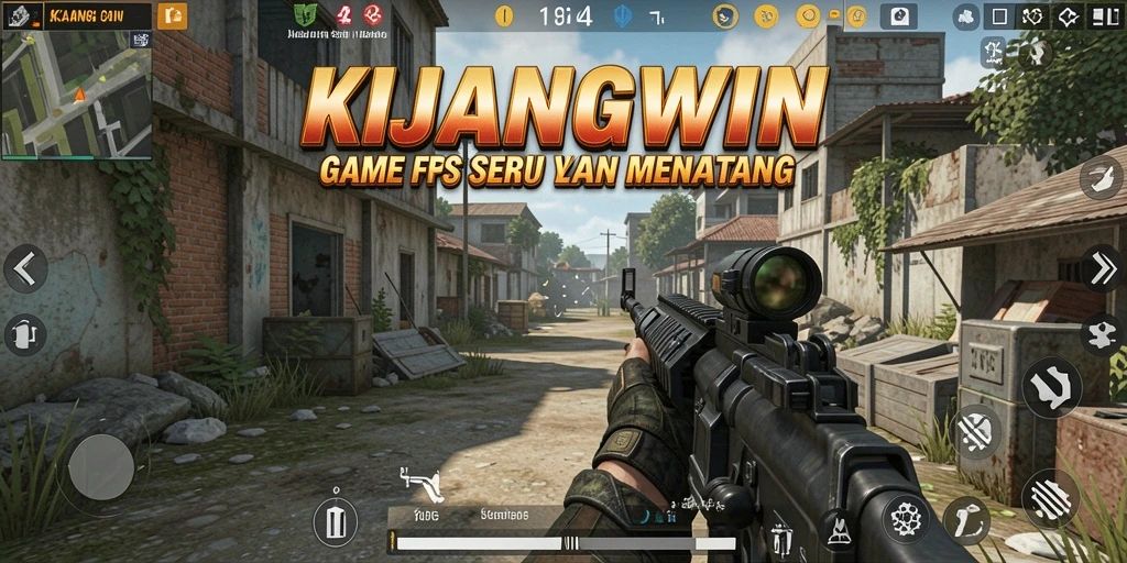 Screenshot menampilkan gameplay seru dari KIJANGWIN di medan perang.