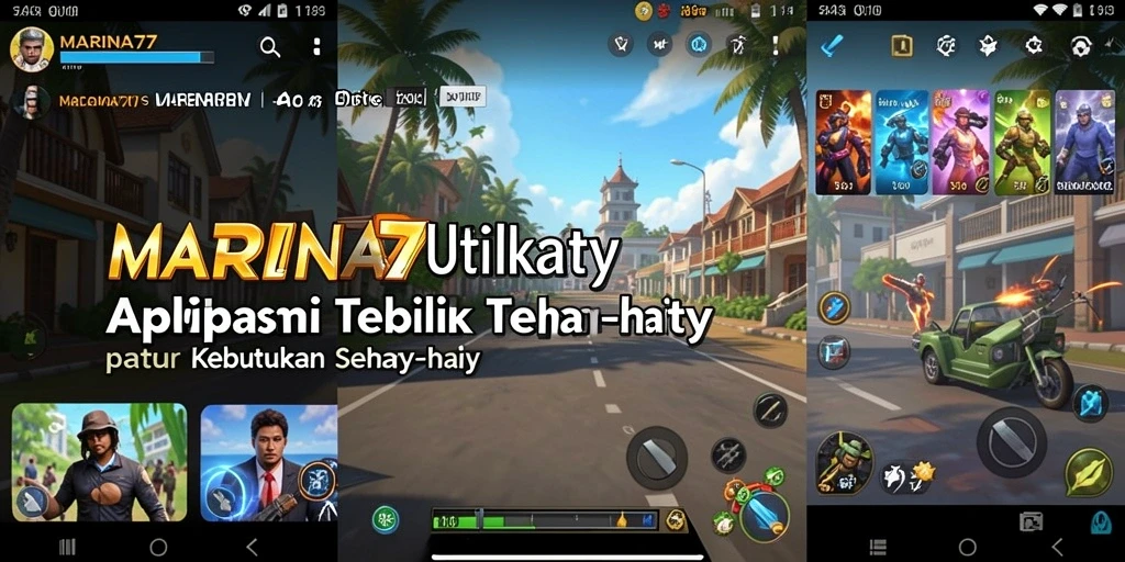 Tampilan utama MARINA77 dengan fitur pengingat dan timer yang intuitif.