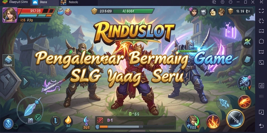 Screenshot gameplay RINDUSLOT menunjukkan taktik bertempur yang seru.
