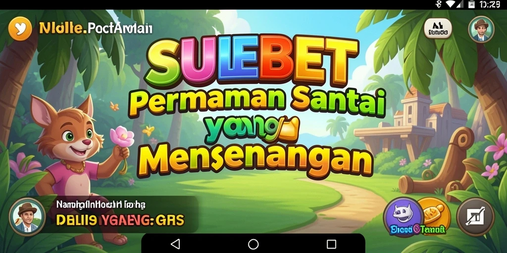 Tampilan gameplay SULEBET yang ceria dan menghibur.