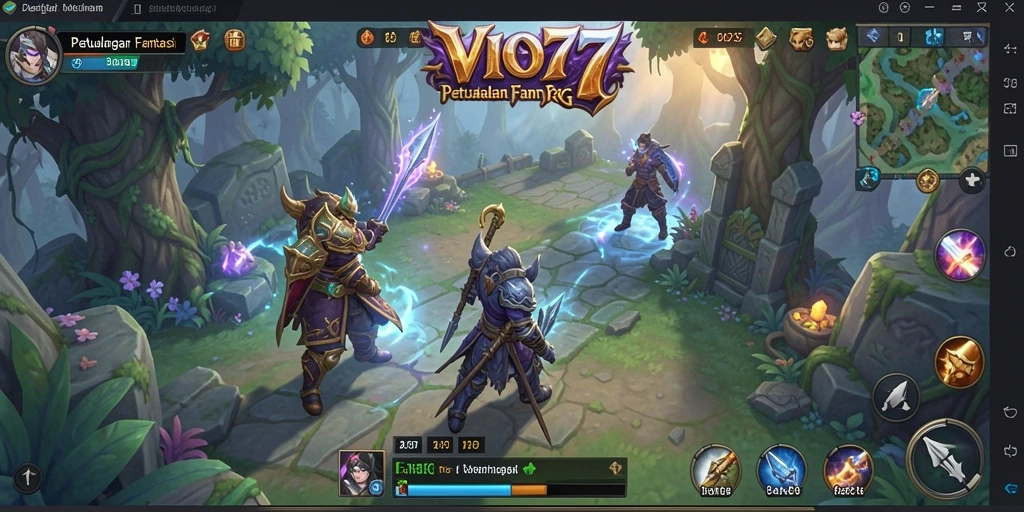 Tampilan gameplay RPG yang mendebarkan di VIO77.